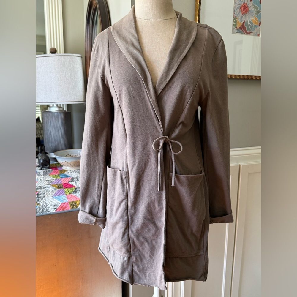 Alabama Chanin Cotton Jersey Wrap Jacket sz XS